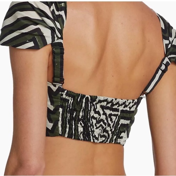 Joanna Ortiz Sanel Nomad printed poplin poplin crop top sz 8 nwt - Picture 2 of 8